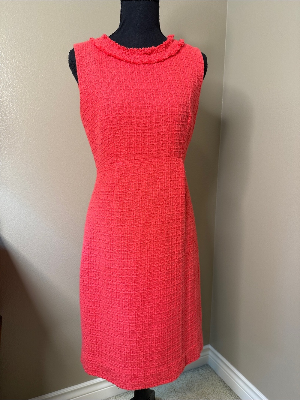 Kate Spade Textured coral Dress - Elegant Shift Style